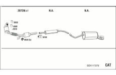 Výfukový systém WALKER SEK117379