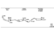 Výfukový systém WALKER SK60004