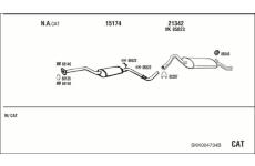 Výfukový systém WALKER SKK004734B