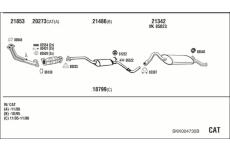 Výfukový systém WALKER SKK004735B