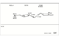 Výfukový systém WALKER SKK011188B
