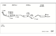 Výfukový systém WALKER SKK011196A