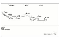 Výfukový systém WALKER SKK015584AA