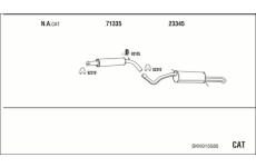 Výfukový systém WALKER SKK015585