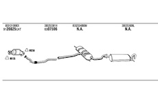Výfukový systém WALKER SKK016292