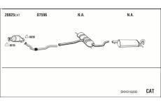 Výfukový systém WALKER SKK016292