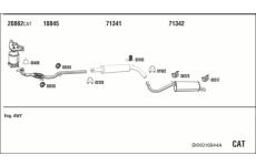Výfukový systém WALKER SKK016944A