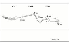 Výfukový systém WALKER SKK017518