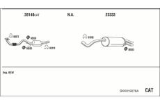 Výfukový systém WALKER SKK019278A