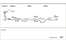 Výfukový systém WALKER SKK023243A