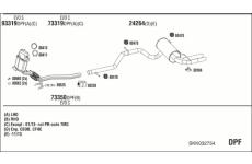 Výfukový systém WALKER SKK032754