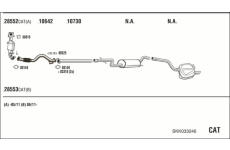 Výfukový systém WALKER SKK033246