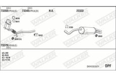 Výfukový systém WALKER SKK033321