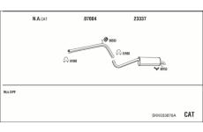 Výfukový systém WALKER SKK033876A
