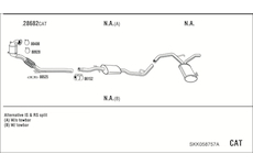 Výfukový systém WALKER SKK058757A