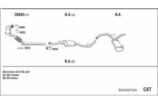Výfukový systém WALKER SKK058763A
