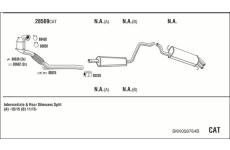 Výfukový systém WALKER SKK058764B