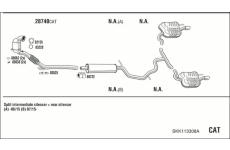Výfukový systém WALKER SKK113308A