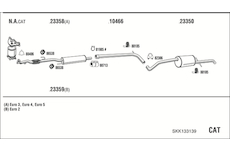 Výfukový systém WALKER SKK133139