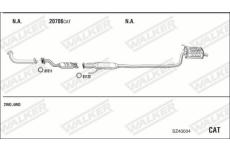 Výfukový systém WALKER SZ40004