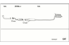 Výfukový systém WALKER SZ40007