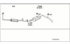 Výfukový systém WALKER SZ45503A