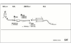 Výfukový systém WALKER SZK011516