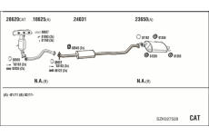 Výfukový systém WALKER SZK027528