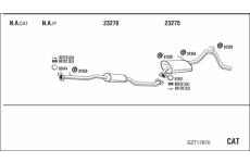 Výfukový systém WALKER SZT17870