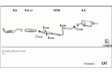 Výfukový systém WALKER TO50895A