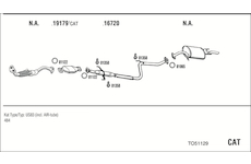 Výfukový systém WALKER TO51129