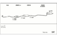 Výfukový systém WALKER TO51153
