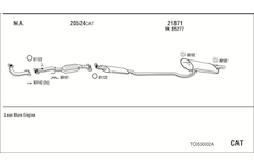 Výfukový systém WALKER TO53002A