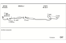 Výfukový systém WALKER TO53004