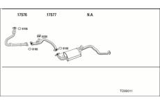 Výfukový systém WALKER TO89011
