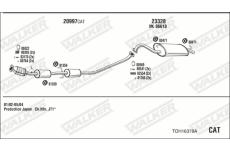Výfukový systém WALKER TOH16378A