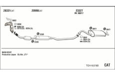 Výfukový systém WALKER TOH16378B
