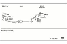Výfukový systém WALKER TOK010466C