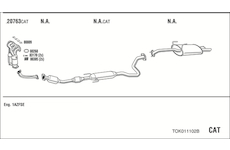 Výfukový systém WALKER TOK011102B