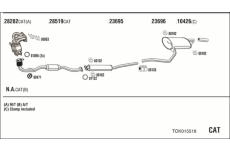 Výfukový systém WALKER TOK015518