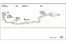 Výfukový systém WALKER TOK017345
