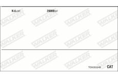 Výfukový systém WALKER TOK055249