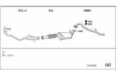 Výfukový systém WALKER VH85005