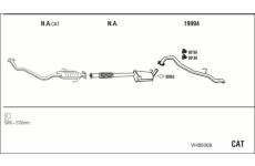 Výfukový systém WALKER VH85008