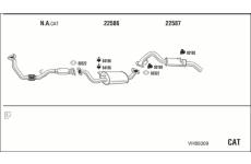 Výfukový systém WALKER VH85009