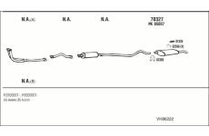 Výfukový systém WALKER VH86222