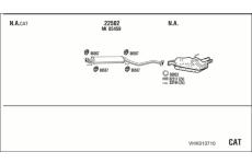 Výfukový systém WALKER VHK013710