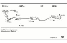 Výfukový systém WALKER VHK028001