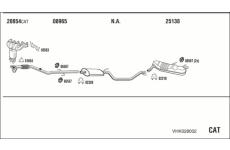 Výfukový systém WALKER VHK028002