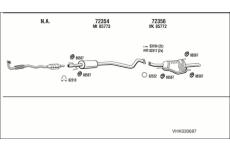 Výfukový systém WALKER VHK030687